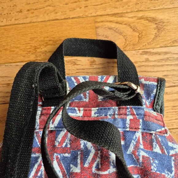 Union Jack Design Canvas Backpack Rucksack Lightweight - Picture 6 of 12